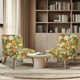 thumbnail image 4 of HELLHERO Flowers Pattern Dustproof Soft Fabric Armless Accent Chair Protector Decorations Armless Accent Chair Cover for Armless Accent Chairs, 4 of 8