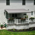 thumbnail image 2 of Awntech 16 Ft Maui Left Motorized Heavy Duty Patio Retractable Awning (192in x 9.25in x 120in), Gray, 2 of 8