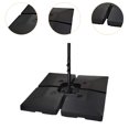 thumbnail image 6 of figatia Parasol Base Stand, Umbrella Holder Summer Outdoor Water Sand Fillable Patio Umbrella Base for Balcony Lawn Patio Beach Porch Square with Rod, 6 of 8
