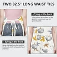 thumbnail image 6 of Fall Pumpkins Leaves Pattern Apron-Garden Aprons for Women with Pockets-Cotton Linen Waterproof Kitchen Cooking Gardening Aprons Adjustable for Kitchen,Cooking,BBQ and Salon 33"x27", 6 of 7