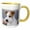 Yellow/White, variant on 3drose, Parson Russell Terrier - Na02 Pwo0133 - Piperanne Worcester, 15oz Two-tone Yellow Mug