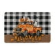thumbnail image 1 of Yhmxh Alfombrillas de baño para baño Alfombra de baño Alfombra de Halloween de imitación de pashmina con estampado de calabaza para ambiente festivo Decoración del baño, 1 of 5