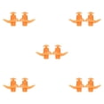 thumbnail image 1 of Inteprter 1 par de tapones para los oídos de natación, tapones para los oídos de silicona reutilizables, diseño ergonómico, cómodos No.2 5piezas, 1 of 6