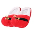 thumbnail image 2 of GOOHOCHY 1 par de pantuflas cálidas de felpa antideslizantes, regalo de Navidad para adultos y niños, color rojo, talla 35-41, 2 of 8
