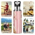 thumbnail image 7 of Yayeee 20oz Insulated Water Bottle Double Wall Stainless Steel with Flip Straw Lid, Gingerbread Houses, 7 of 7