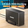 thumbnail image 2 of MAIWO 10Gbps 3.5 Inch Dual Bay External Hard Drive Enclosure Case USB3.1 Type-C HD Array box for 2.5/3.5 Inch HDD Case With RAID, 2 of 5