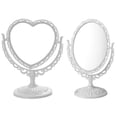 thumbnail image 1 of EeaseCA 2PCS Tabletop Makeup Mirror Elegant Double-sided Mirror Rotatable Makeup Mirror, 1 of 7