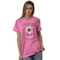 thumbnail image 5 of Colorado State Flag Cute Floral CO Women's Graphic T Shirt Tees Brisco Brands L, 5 of 6