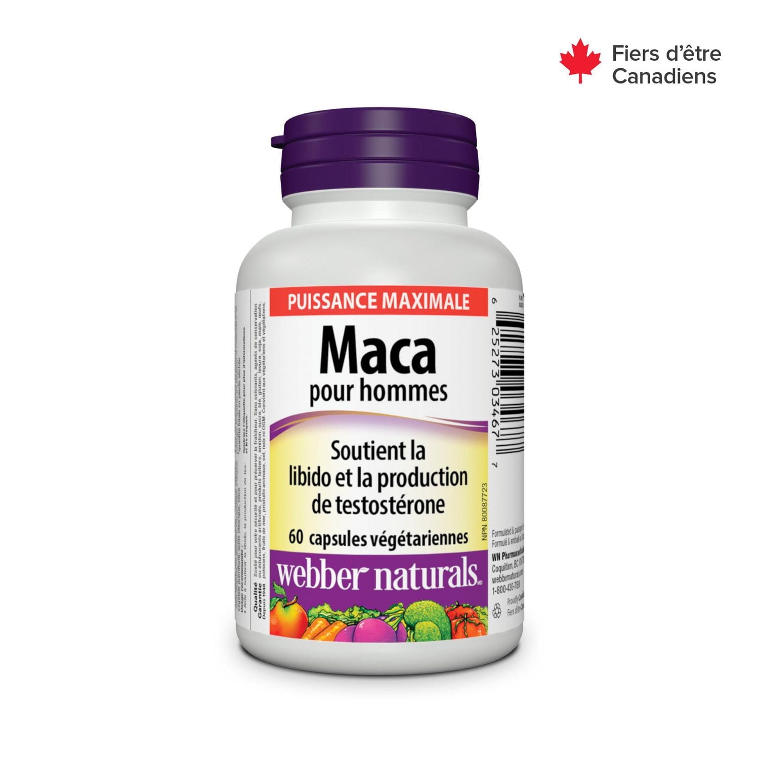 webber naturals Maca pour hommes 60 CAPSULES