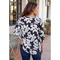 thumbnail image 2 of Catherines Women's Plus Size Petite Breezeway Georgette Blouse, 2 of 6