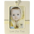 thumbnail image 1 of Precious Moments Love You Tons Ceramic Elephant Photo Frame, Gray Chevron, 1 of 1