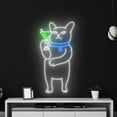 thumbnail image 4 of Handmadetneonsign Cat Drinking Martini Neon Sign, Cat Martini Wall Art Decor, Bar Club Wall Decor, 4 of 5