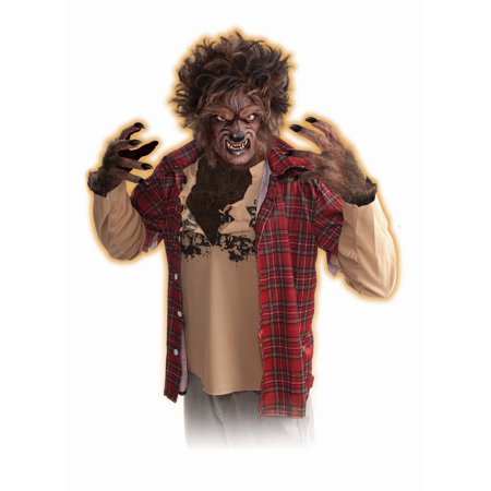 Mens Werewolf Latex Claw Hands Gloves Costume Accessory