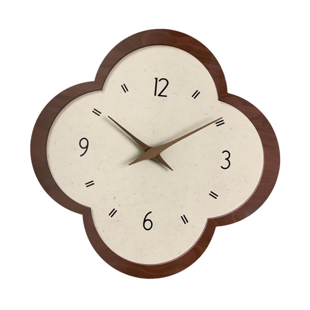 Reloj de pared silencioso, regalo de inauguración de la casa, diseño creativo, reloj decorativo moderno para Forma de la flor