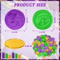 thumbnail image 2 of Monedas doradas de plástico FULLIVE de Mardi Gras Decorations, 120 unidades, 2 of 7