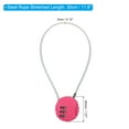 thumbnail image 2 of Uxcell Small Combination Lock 11.8 Inch, 2 Pack 3 Digit Padlock for Gym Locker, Pink, 2 of 6