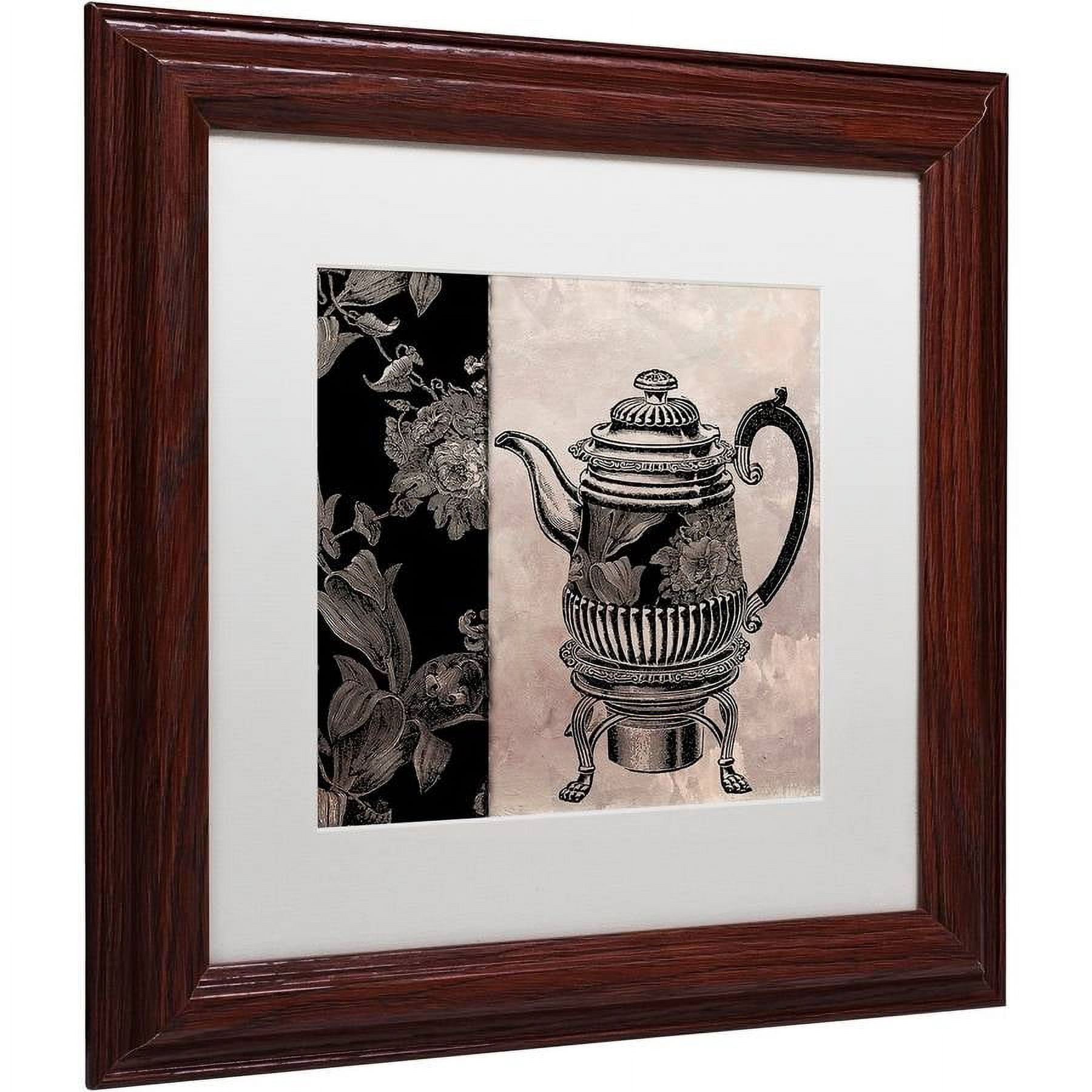 Trademark Fine Art "Victorian Table III" Canvas Art by Color Bakery White Matte, Wood Frame