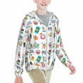 thumbnail image 2 of Cauagu Hello Summer Cat Print Sun Protection Jacket for Teen,Full-Zipper Long Sleeve Sun Shirts with Pockets UV Hoodie Shirts Outdoor Athletic Jacket-, 2 of 7
