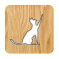 thumbnail image 1 of Luz de noche USB de gato animal de madera 3D, lámpara de mesa led, novedad, decoración para cafetería para dormitorio Feliz Sencillez, 1 of 5
