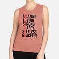 thumbnail image 2 of Amazing Mother Women's Muscle Tank 2X-Large Desert Pink, 2 of 5