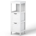 thumbnail image 1 of Costway White Floor Storage Cabinet Bathroom Organizer Free Standing 2/3/4 Drawers, 1 of 10
