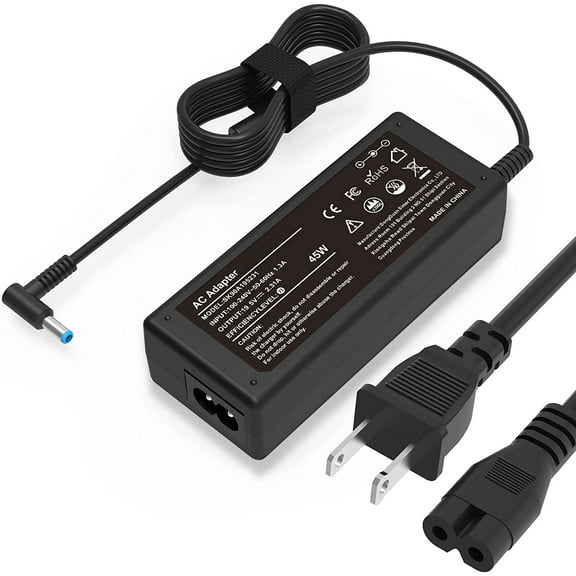 45W 19.5V Blue Tip Laptop Power Adapter Compatible for HP Notebook PC 14-am052nr 14-am071la 15-ba061dx 15-ba037cl, Stream 11-ah012dx 11-ah112dx 13-c002dx 13-c193nr with Power Cord