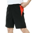 thumbnail image 6 of GYRATEDREAM Boys Lightweight Athletic Running Shorts Quick Dry Workout Shorts Gym Hiking Basketball Shorts for 11-12Y Black, 6 of 7