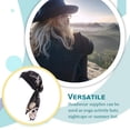 thumbnail image 4 of Sonducket Pañuelo para la cabeza para mujer, gorro de dormir preatado a la moda, tocado con textura suave, accesorios para el cabello para la vida diaria Sombreros cadena negra Sonducket AP009762-09, 4 of 6