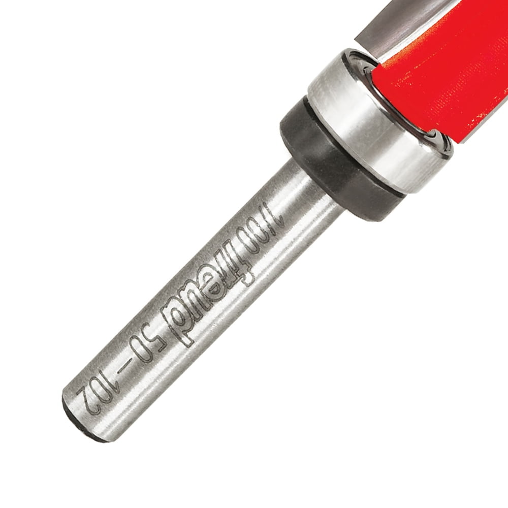 Freud 1/2 in. x 2-5/8 in. L Carbide Tipped Top Bearing Flush Trim Router Bit