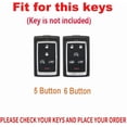 thumbnail image 2 of Key Fob Cover Compatible with Jeep Grand Cherokee Wagoneer 2021-2023 Keychain Case Holder Protector,5 Button-Green, 2 of 7