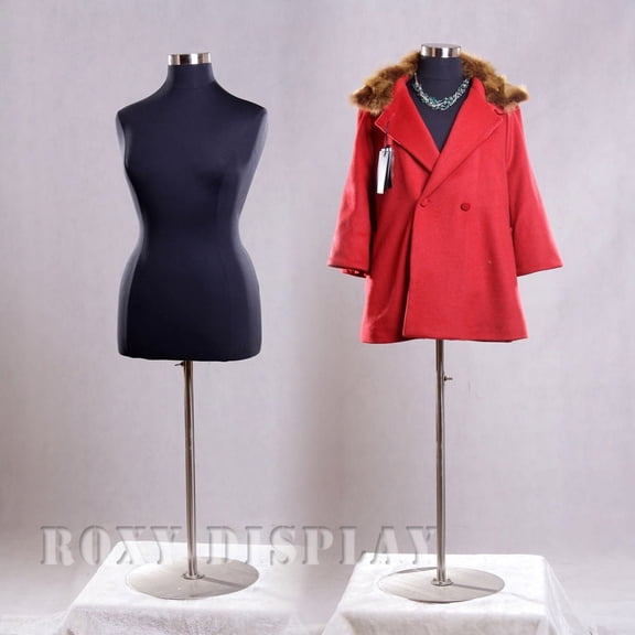 Black Female Large Size 14-16 Mannequin Dress Body Form #F14/16BK BS-04