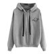 thumbnail image 1 of Gibobby Sudadera con capucha mujer, Sudadera con Capucha de Tejido Reversible(Gris,M), 1 of 3