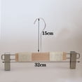 thumbnail image 2 of 5pcs Wood Clothes Hanger Non-Slip Cotton Rope Clothing Hanging Rack with Clips, 2 of 3
