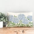 thumbnail image 3 of Blue Hydrangea Spring Throw Pillow Covers 12x20 Inch Outdoor Spring Summer Decor Farmhouse Floral Lumbar Decorative Throw Pillows Cases Decorations for Couch Sofa Porch, 3 of 5