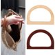 thumbnail image 1 of 4 Uds. Asas para bolsos, asas de madera de alta calidad, asas redondas de madera en forma de D, en stock, 1 of 5