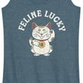 thumbnail image 3 of Instant Message - Feline Lucky - Women's Racerback Tank Top, 3 of 6