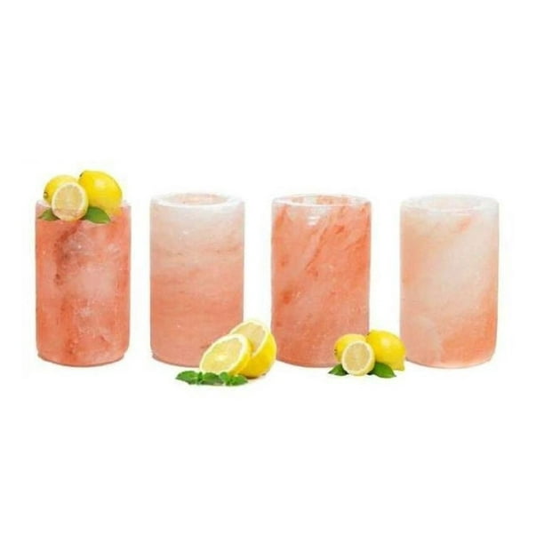 Himalayan Aroma Set of 4 Himalayan Salt Tequila Shot Glasses