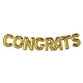 thumbnail image 2 of Way To Celebrate Gold "Congrats" Balloon Banner, 16" per letter, 1 Count, 2 of 4