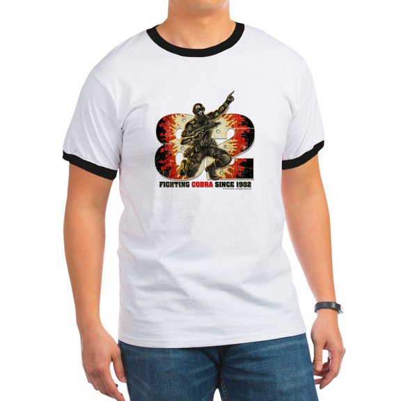CafePress - Snake Eyes T Shirt - 100% Cotton Ringed T-Shirt
