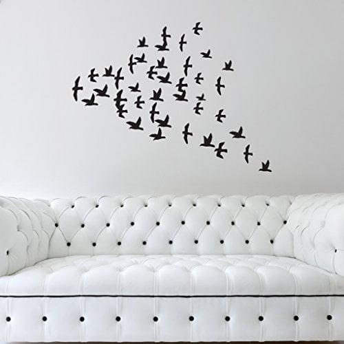 Flock Of Birds Wall Decal Sticker Vinyl Art Home Decor Mural Sa3037 24in X 19in Light Brown Com - Birds Wall Decal Flock Of Birds Wall Decal Sticker Vinyl Art Home Decor Mural Sa3037 24in X 19in Light Brown Com - Birds Wall Decal