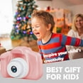 thumbnail image 5 of Kids Selfie Camera for Kids 1080HD 20MP Digital Camera for Boys Toddler Girl Toys, Christmas Birthday Gift for Age 3 4 5 6 7 8 9 10 Year Old with 32GB SD Card, Pink, 5 of 9