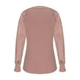 thumbnail image 3 of ylioge Long Sleeve Shirts for Women, Womens Ribbing Kintting Tops Solid Color Crewneck Pullover Blouses for Women Dressy Casual, 3 of 5