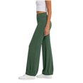 thumbnail image 6 of Tqcoqu Yoga Pants for Women Drawstring Elastic High Waisted Loose Fit Wide Leg Pants Workout with Bandage Pant,Army Green,Women's S-XXL, 6 of 8