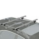 HOMCOM 2pc Toit Rack Toit Voiture Haut Verrouillable en Aluminium Barres Transversales Bagages Bagages Réglables Transporteur, Argent (49") – image 1 sur 9
