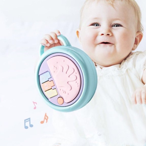 Cameland Children's Baby Light Music Hand Clap Drum Small Toy Grasp Training Hand Clap Drum Puzzle Early Education Toy