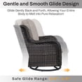 thumbnail image 5 of Bellefurn Patio Furniture Set with Fire Pit,9-Piece Outdoor Conversation Set with Patio Swivel Chairs Sectional Sofa and 2 Ottomans Side Table for Balcony, Porch, Garden, 5 of 11