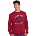 thumbnail image 5 of American Freedom Liberty 1776 Patriot Long Sleeve TShirt Men Women Brisco Brands S, 5 of 6