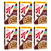 Kellogg's Special K Breakfast Cereal, Fiber Cereal, Family Breakfast, Family Size, Chocolatey Delight, 16.3oz (Pack 6)