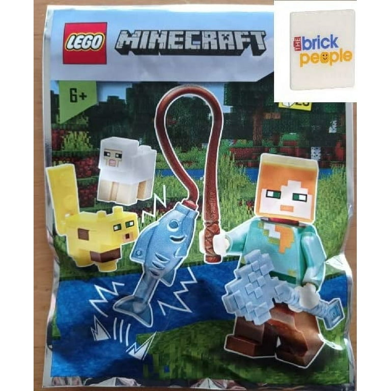 Lego Minecraft: Alex with Ocelot, Sheep and Fish Combo Pack