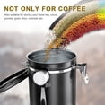 thumbnail image 5 of Lufttät kaffeburk 1 kg - kaffebönbehållare i rostfritt stål med CO2-ventil - med mätsked (2,8 L svart) - Perfet, 5 of 5